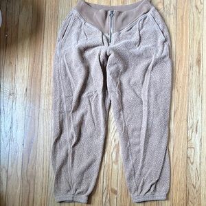 Aerie Tan Sherpa Zip-Up